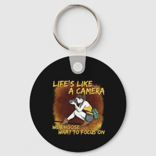 Photography - Life Like A Camera Photographer Key Ring