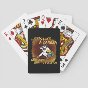 Photography - Life Like A Camera Photographer Playing Cards