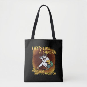Photography - Life Like A Camera Photographer Tote Bag