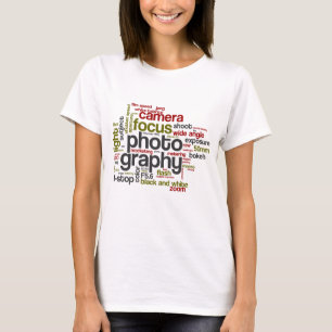 Photography Lingo Text Collage T-Shirt