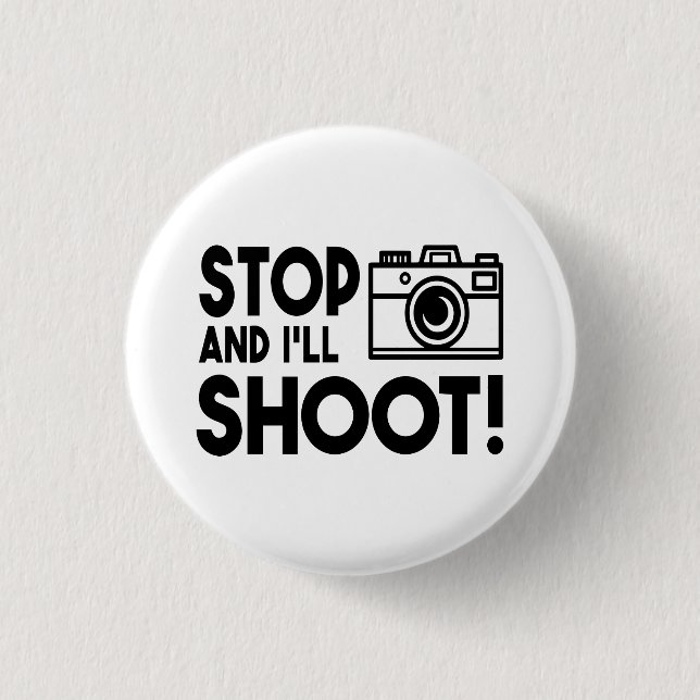 Photography Lover Wedding Photographer Camera Gift 3 Cm Round Badge (Front)
