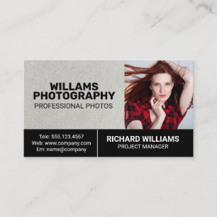 Photography   Model Photoshoot  Business Card