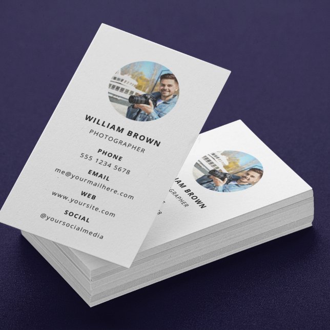 Photography Modern Minimal Simple Photo Business Business Card (Photography Modern Minimal Simple Photo Business Card)