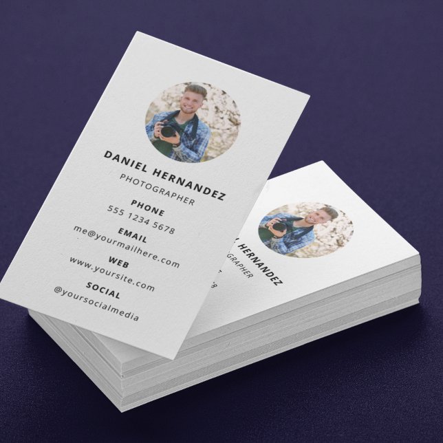 Photography Modern Minimal Simple Photo Business C Card (Photography Modern Minimal Simple Photo Business Card)