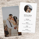 Photography Modern Minimal Simple Photo Business Card<br><div class="desc">A simple custom white photography business card template in a modern minimalist style which can be easily updated with your photographs and contact details. The perfect photographic design for a photographer,  designer or anyone looking for a photography design business card!</div>