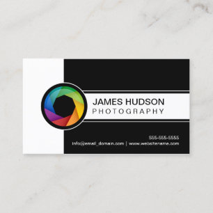 Photography Modern Shutter Business Card