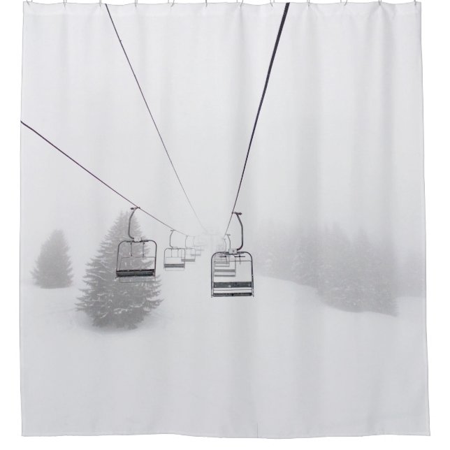 PHOTOGRAPHY OF CABLE CAR SHOWER CURTAIN (Front)