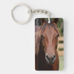 Photography of horse on keychain
