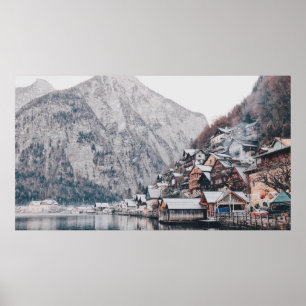 PHOTOGRAPHY OF HOUSE BESIDE BODY OF WATER POSTER