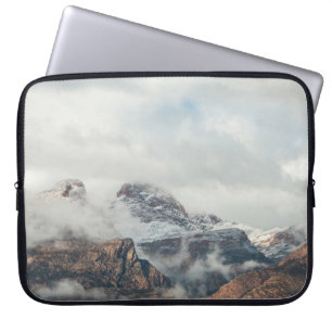 PHOTOGRAPHY OF MOUNTAIN RANGE DURING DAYTIME LAPTOP SLEEVE