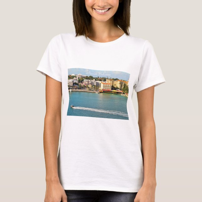 Photography of Nassau Bahamas, Boat, Senor Frogs T-Shirt (Front)