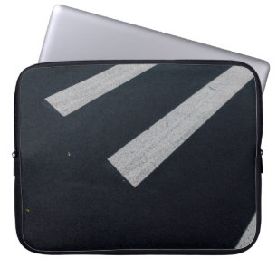 Photography of pedestrian lane laptop sleeve