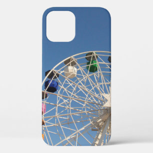 Photography of worms eye ferris wheel iPhone 12 case