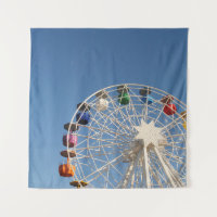 Photography of worms eye ferris wheel