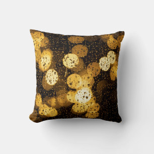 Photography of yellow lights cushion