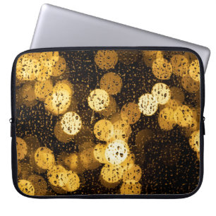 Photography of yellow lights laptop sleeve