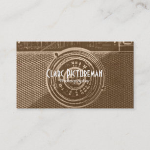 Photography photo camera business card
