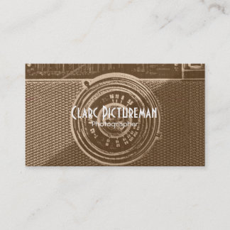 Photography photo camera business card