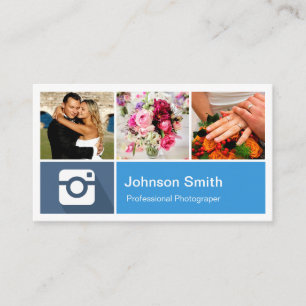 Photography Photo Collage Modern Metro Style Business Card