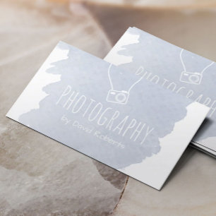 Photography Photographer Camera Elegant Watercolor Business Card