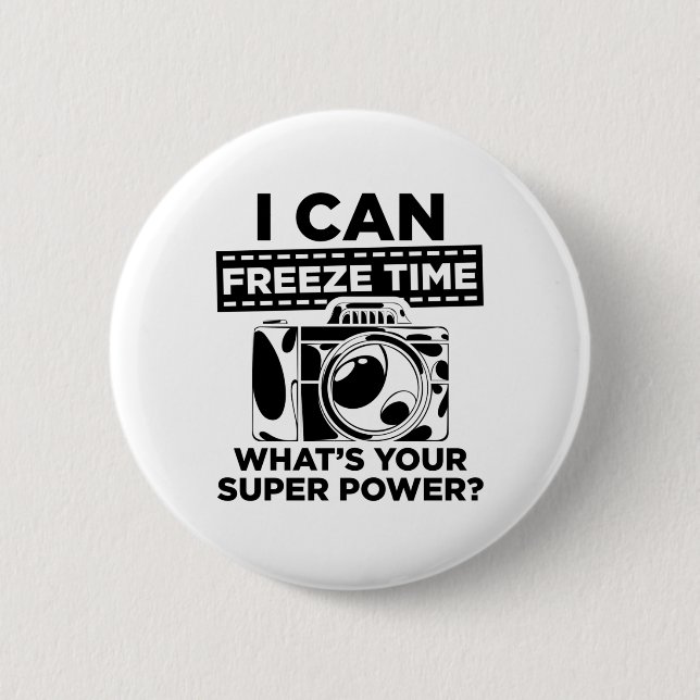 Photography | Photographer Camera Photographer 6 Cm Round Badge (Front)