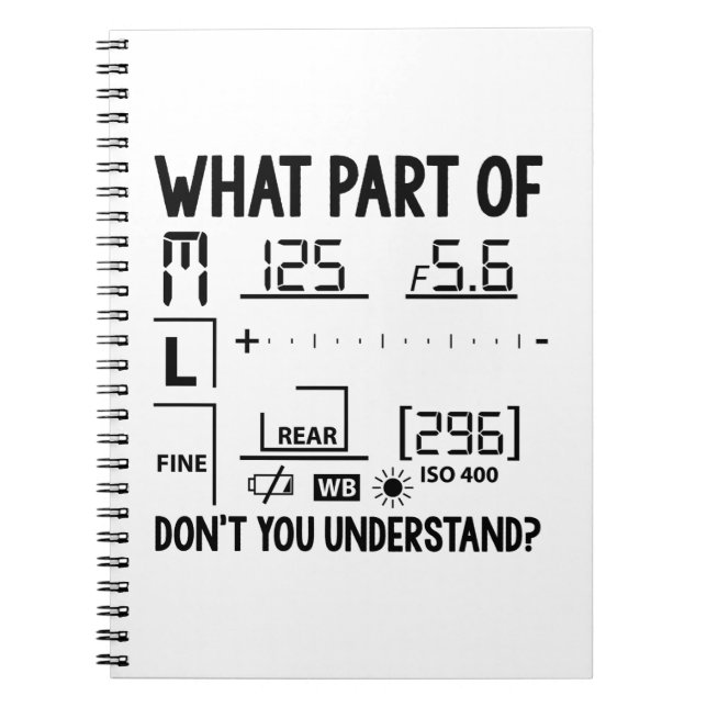 Photography | Photographer photographe, gifts Notebook (Front)