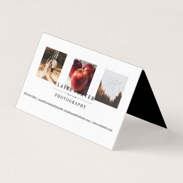 Photography | Photographer Portfolio Business Card (Front)