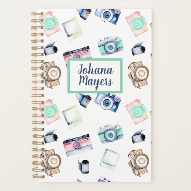 Photography planner Photo planner Cute cameras (Front)