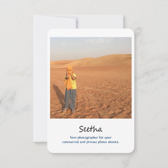 photography promo card (Front)