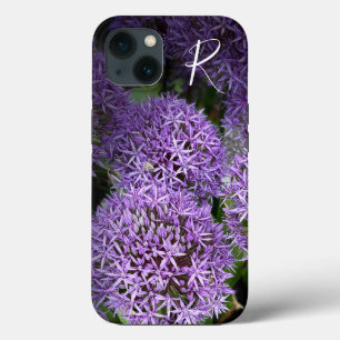 Photography Purple Flowers Monogram iPhone 13 Case