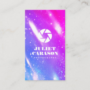 Photography Qr Code Holographic  Business Card