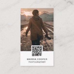Photography QR Code Social Media Photo Business Card