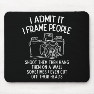 Photography quote horror scary halloween retro mouse mat
