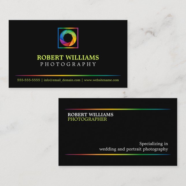 Photography Shutter Business Card (Front/Back)