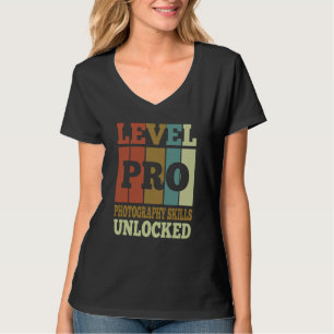Photography Skills Pro Unlocked Vintage Style Uniq T-Shirt