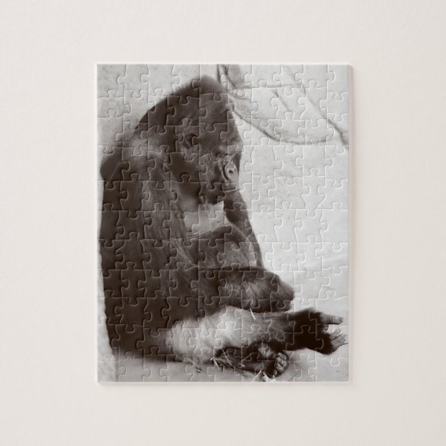 Photography Sleeping Gorilla Jigsaw Puzzle (Vertical)