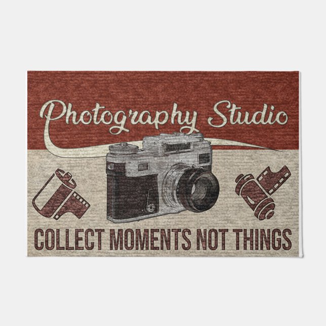 Photography Studio Doormat, Photographer Gift Doormat (Front)
