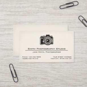 Photography Studio Photographer Business Card
