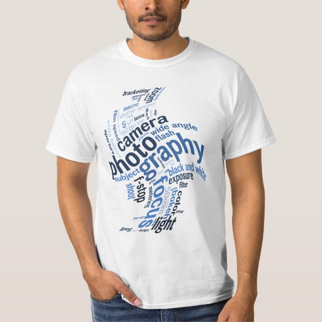 Photography Terms Word Twist T-Shirt (Front)