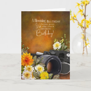 Photography Theme Belated Birthday Card