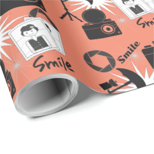 Photography Theme Fun Photographers Wrapping Paper
