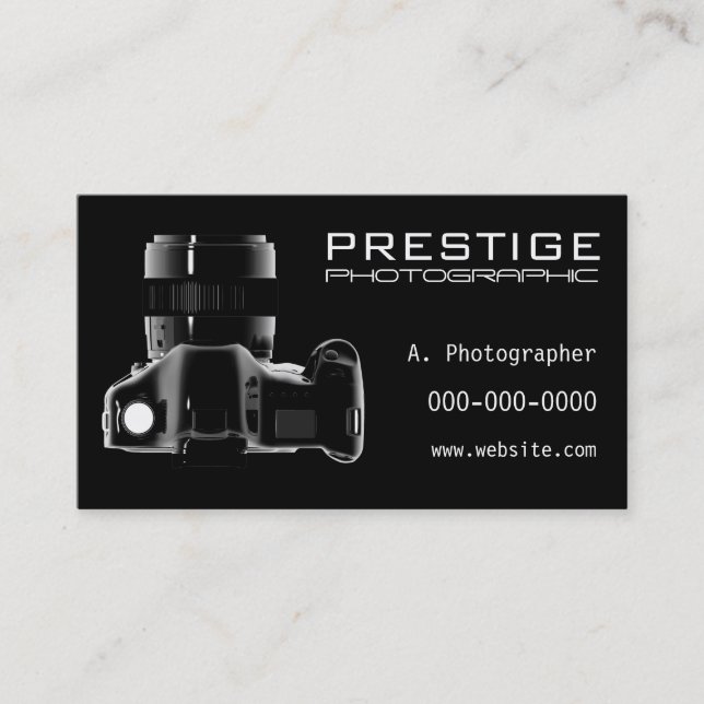 Photography trade business card (Front)