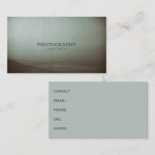 Photography Vast Vintage Terrain Landscape Scenic Business Card
