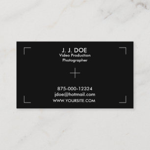 Photography Video Production Business Card