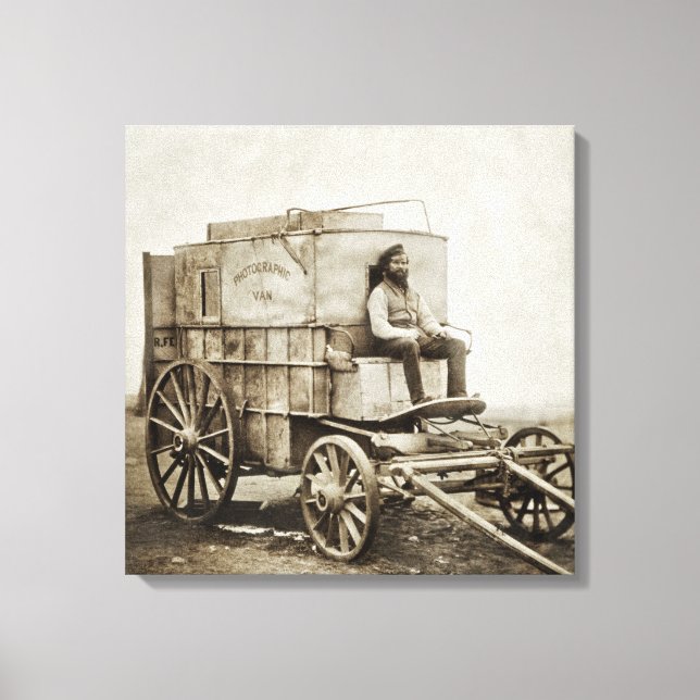 Photography Wagon of Roger Fenton Photo Realism Canvas Print (Front)