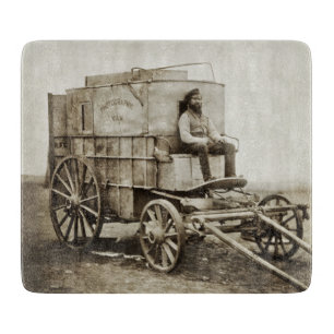 Photography Wagon of Roger Fenton Photo Realism Cutting Board