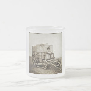 Photography Wagon of Roger Fenton Photo Realism Frosted Glass Coffee Mug