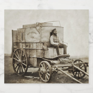 Photography Wagon of Roger Fenton Photo Realism Liquor Bottle Label