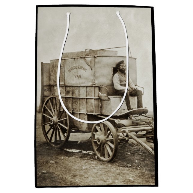 Photography Wagon of Roger Fenton Photo Realism Medium Gift Bag (Front)