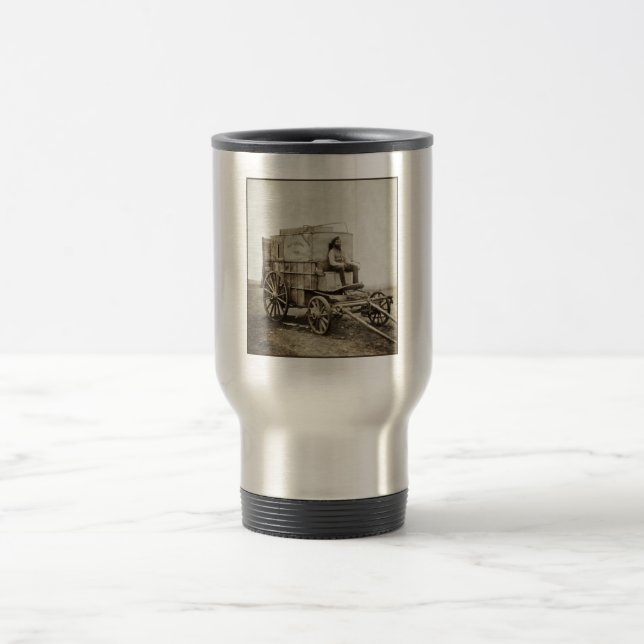 Photography Wagon of Roger Fenton Photo Realism Travel Mug (Center)